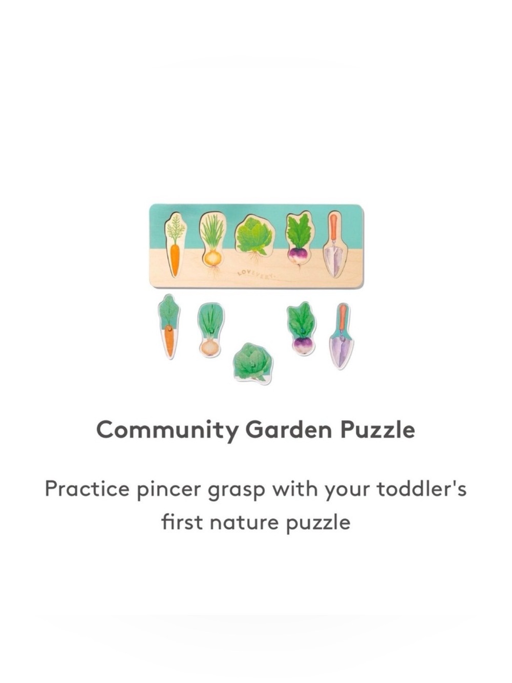 LOVEVERY Community Garden Toddler Puzzle